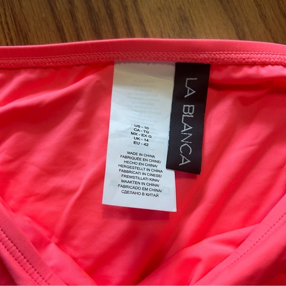NWT La Blanca Island Goddess Side Tie Adjustable Hipster Bikini Bottom Size 10 - Picture 4 of 5